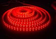 Герметичная светодиодная лента красного свечения 3528-600 LED, IP 65, 9,6 Вт/м, 12V. 5 Метров.